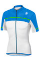 SPORTFUL Cyklistický dres s krátkým rukávem - PISTA - světle modrá/bílá