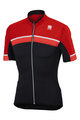 SPORTFUL Cyklistický dres s krátkým rukávem - PISTA - červená/šedá