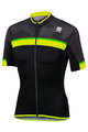 SPORTFUL Cyklistický dres s krátkým rukávem - PISTA - žlutá/černá