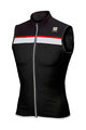 SPORTFUL Cyklistický dres bez rukávů - PISTA - černá/bílá