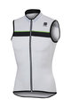 SPORTFUL Cyklistický dres bez rukávů - PISTA - bílá/černá