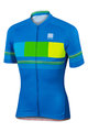 SPORTFUL Cyklistický dres s krátkým rukávem - STRIPE - žlutá/modrá