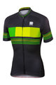 SPORTFUL Cyklistický dres s krátkým rukávem - STRIPE - černá/žlutá