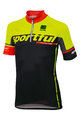 SPORTFUL Cyklistický dres s krátkým rukávem - SC TEAM KIDS - žlutá/černá