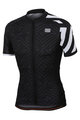 SPORTFUL Cyklistický dres s krátkým rukávem - PRISM - bílá/černá
