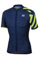 SPORTFUL Cyklistický dres s krátkým rukávem - PRISM - modrá/žlutá