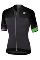SPORTFUL Cyklistický dres s krátkým rukávem - STRIKE - zelená/šedá/černá
