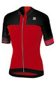 SPORTFUL Cyklistický dres s krátkým rukávem - STRIKE - červená/černá