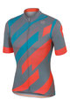 SPORTFUL Cyklistický dres s krátkým rukávem - VOLT - modrá/růžová/šedá