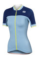 SPORTFUL Cyklistický dres bez rukávů - GRACE LADY - světle modrá/modrá