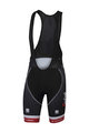 SPORTFUL Cyklistické kalhoty krátké s laclem - TREK SEGAFREDO 2017 - černá/červená