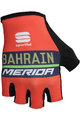 SPORTFUL Cyklistické rukavice krátkoprsté - BAHRAIN MERIDA 2018 - červená/černá/modrá