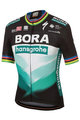 SPORTFUL Cyklistický dres s krátkým rukávem - BORA HANSGROHE 2020 - černá/zelená/vícebarevná
