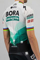 SPORTFUL Cyklistický dres s krátkým rukávem - BORA HANSGROHE 2021 - šedá/zelená