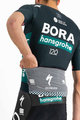 SPORTFUL Cyklistický dres s krátkým rukávem - BORA HANSGROHE 2021 - zelená/černá