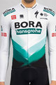 SPORTFUL Cyklistický dres s dlouhým rukávem zimní - BORA 2021 WINTER - šedá/zelená