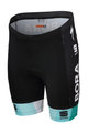 SPORTFUL Cyklistické kalhoty krátké bez laclu - BORA 2019 KIDS - zelená/černá