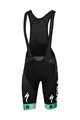 SPORTFUL Cyklistické kalhoty krátké s laclem - BORA HANSGROHE 2019 - zelená/černá