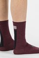SPORTFUL Cyklistické ponožky klasické - WOOL WOMAN 16 - bordó