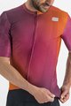 SPORTFUL Cyklistický dres s krátkým rukávem - ROCKET - oranžová/bordó