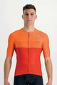 SPORTFUL Cyklistický dres s krátkým rukávem - LIGHT PRO - oranžová