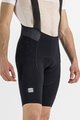 SPORTFUL Cyklistické kalhoty krátké s laclem - TOTAL COMFORT - černá