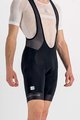 SPORTFUL Cyklistické kalhoty krátké s laclem - NEO - černá