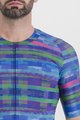 SPORTFUL Cyklistický dres s krátkým rukávem - GLITCH BOMBER - modrá