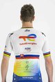 SPORTFUL Cyklistický dres s krátkým rukávem - TOTAL ENERGIES 2022 - bílá/žlutá/modrá/oranžová