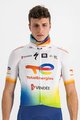 SPORTFUL Cyklistický nákrčník - TOTAL ENERGIES 2022 - oranžová/bílá/modrá/žlutá