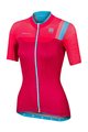 SPORTFUL Cyklistický dres s krátkým rukávem - BODYFIT PRO LADY - růžová/tyrkysová