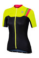 SPORTFUL Cyklistický dres s krátkým rukávem - BODYFIT PRO LADY - černá/žlutá