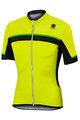 SPORTFUL Cyklistický dres s krátkým rukávem - PISTA - žlutá/černá