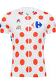 Cyklistický dres s krátkým rukávem - Puntíkovaný dres TOUR DE FRANCE 2018 - červená/bílá