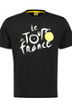 TDF Cyklistické triko s krátkým rukávem - - black - černá