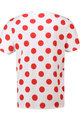 TDF Cyklistické triko s krátkým rukávem - TDF LEADER POIS '21 - bílá/červená