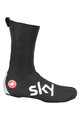 CASTELLI Cyklistické návleky na tretry - TEAM SKY 2019 - černá