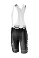 CASTELLI Cyklistické kalhoty krátké s laclem - TEAM SKY 2019 - černá/bílá