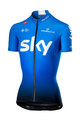 CASTELLI Cyklistický dres s krátkým rukávem - TEAM SKY FAN 2019 - světle modrá/bílá/černá