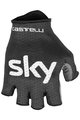 CASTELLI Cyklistické rukavice krátkoprsté - TEAM SKY 2019 - modrá/černá