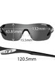 TIFOSI Cyklistické brýle - SLICE - černá