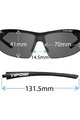 TIFOSI Cyklistické brýle - TRACK  - bílá/černá