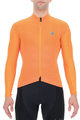 UYN Cyklistický dres s dlouhým rukávem zimní - AIRWING WINTER - černá/oranžová