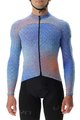 UYN Cyklistický dres s dlouhým rukávem zimní - SPECTRE WINTER - modrá/oranžová/černá