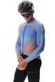 UYN Cyklistický dres s dlouhým rukávem zimní - SPECTRE WINTER - modrá/oranžová/černá