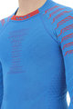 UYN Cyklistické triko s dlouhým rukávem - RESILYON  - modrá/červená