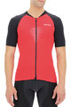UYN Cyklistický dres s krátkým rukávem - BIKING GRANFONDO - černá/červená