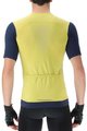 UYN Cyklistický dres s krátkým rukávem - BIKING GARDA - žlutá/modrá