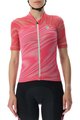 UYN Cyklistický dres s krátkým rukávem - BIKING WAVE LADY - růžová