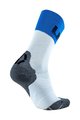 UYN Cyklistické ponožky klasické - LIGHT - modrá/šedá/bílá